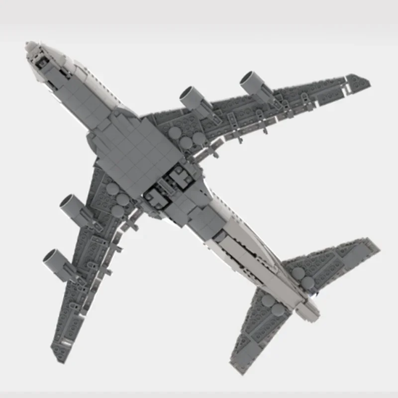 Moc-bloques de construcción modulares para niños, juguete de ladrillos para armar modelo de transporte militar, con tecnología famosa de Boeing 747, ideal para regalo