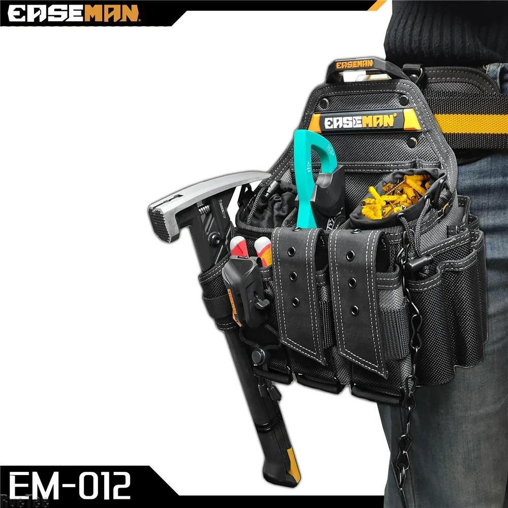 EASEMAN 1800D Tool Bag Quick Release Design for Carpenters & Electricians, Heavy-Duty Work Organizer
