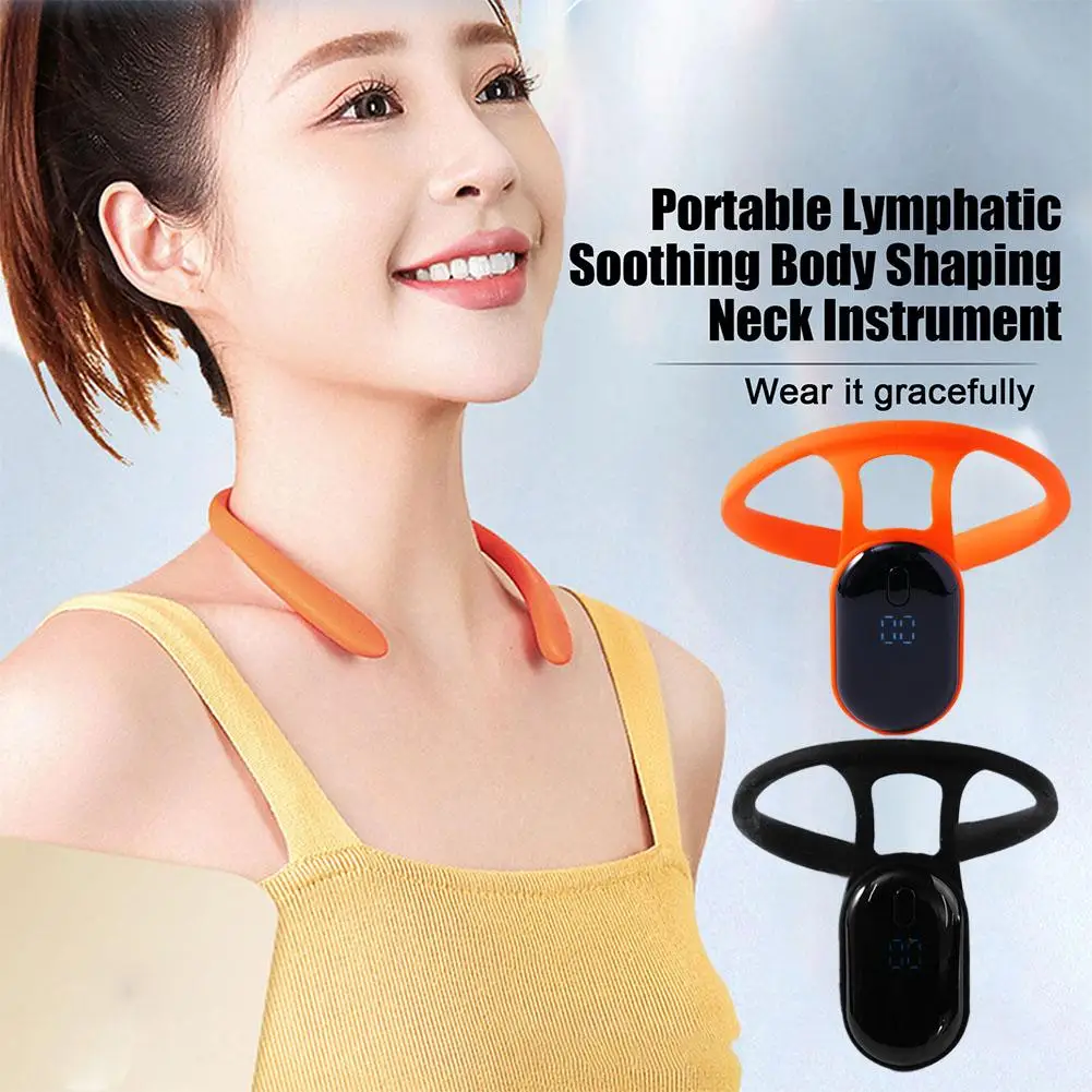 Smart Ultrasonic Lymphatic Soothing Body Shaping Neck Instrument Hump Back Correction Belt Intelligent LCD Sitting Reminder