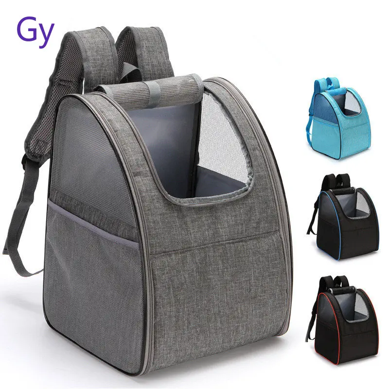 

Dog Cat Carrier Pet Puppy Backpack Black Bag Dogs Backpacks Outdoor Breathable Foldable Pet Backpack For Travel Small Dog Bag