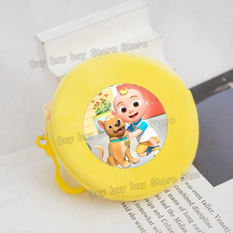 Cocomelons Coin Purse Multifunctional Round Mini Bag Cute Boys Girls Backpack Decoration Keychain Pendant Earphone Storage Pouch