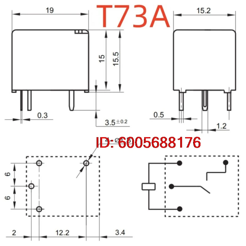 10PCS New Y3F-SS-112DM/124DM/105DM/109DM/118DM/112DMF Y3F-SH-118DM (T73A-5V/9V/12V/18V/24V-10A) Relay 4pins