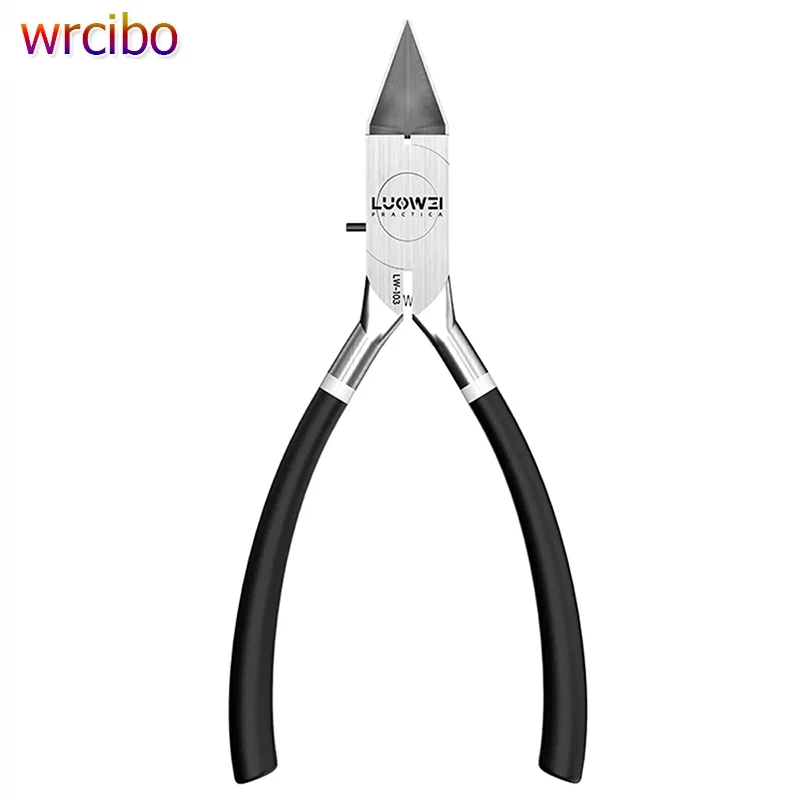 

Luowei LW-103 CR-V Diagonal Pliers Laser Hardened/Precise Cutting Edge Sharp Notch Frosted Non-Slip Anti-Sweat Handle Hand Tools