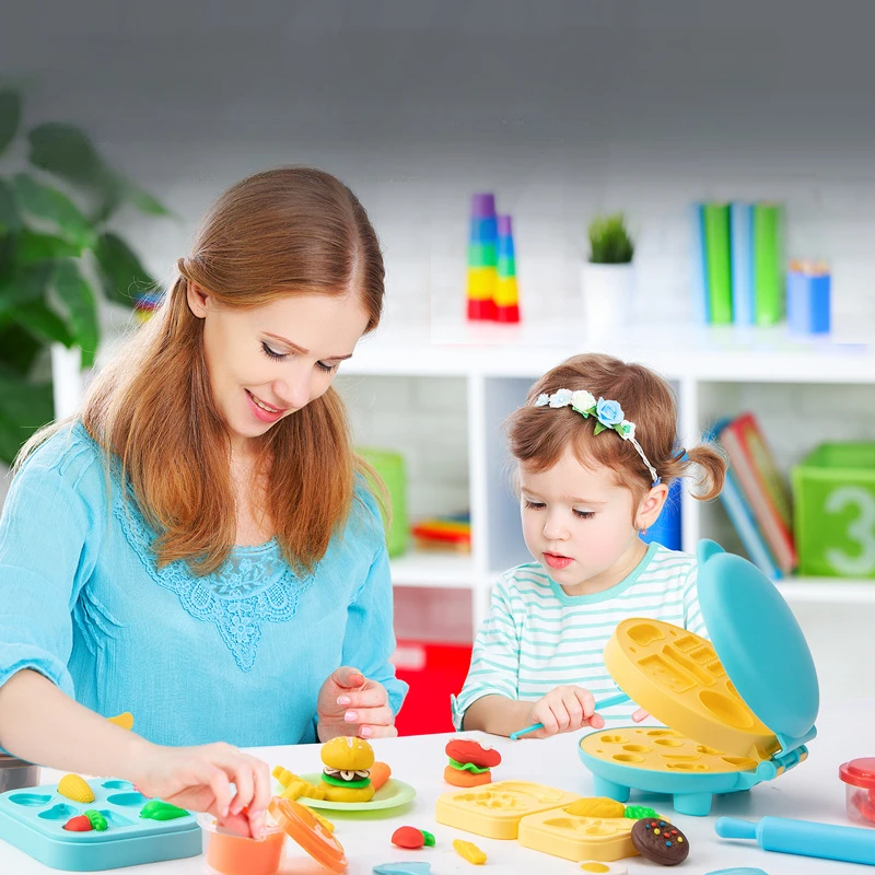 Máquina De Macarrão De Argila Colorida Infantil, Molde De Argila De Plasticina