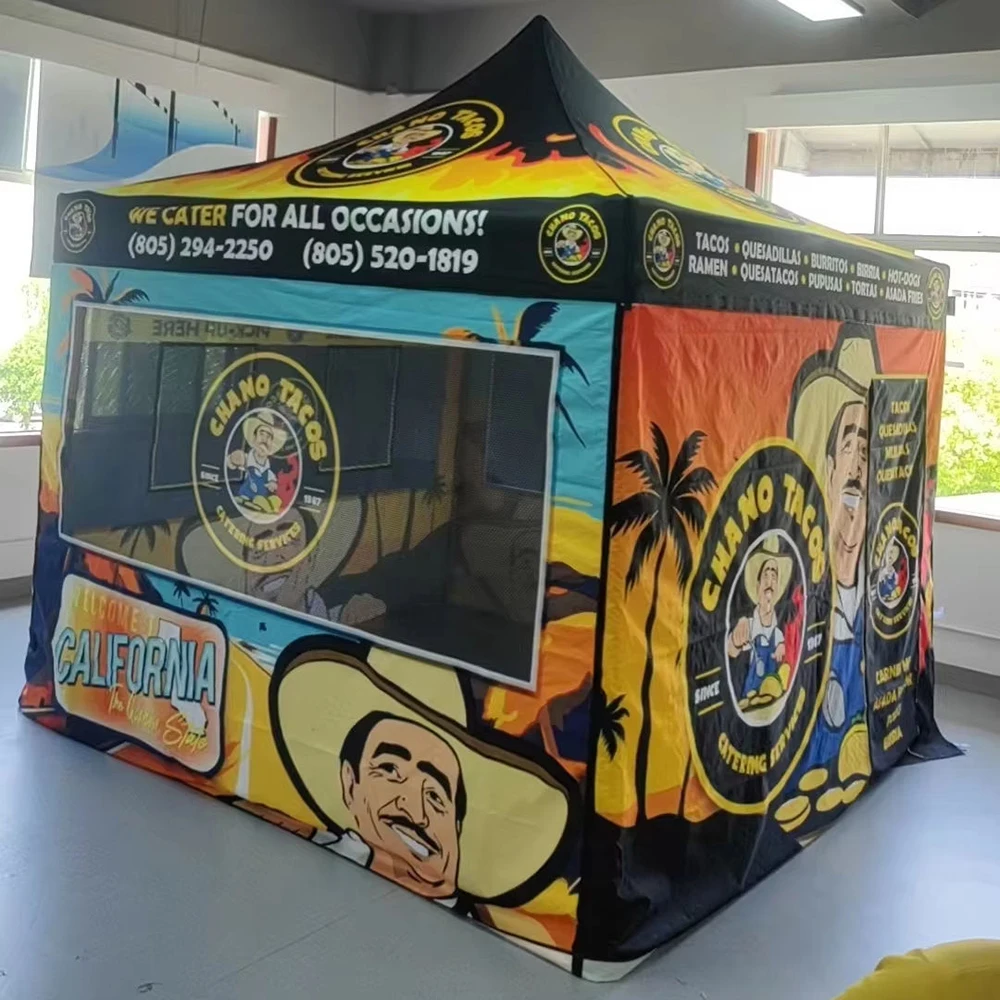 Commercial Folding Tent Custom - Commercial Printing Logo ulasan dan harga