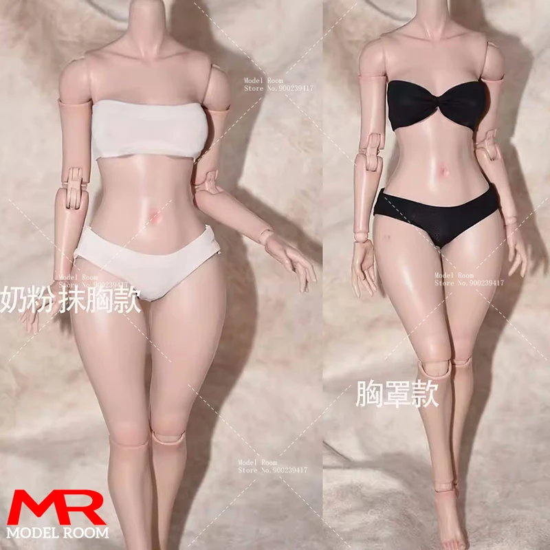 Customized 1/6 Scale Female Tube Top Underpants Strapless Bra Underwear Clothes Model Fit 12'' TBL S52 AT202 Action Figure Body