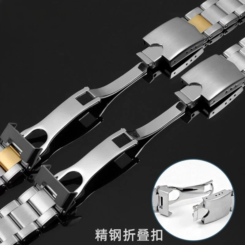 ل تيودور بلاك باي 79230 79730 التراث كرونو الصلبة الفولاذ المقاوم للصدأ حزام الساعات المعدنية حزام ساعة اليد الرجال الأساور سوار 22 مللي متر #2