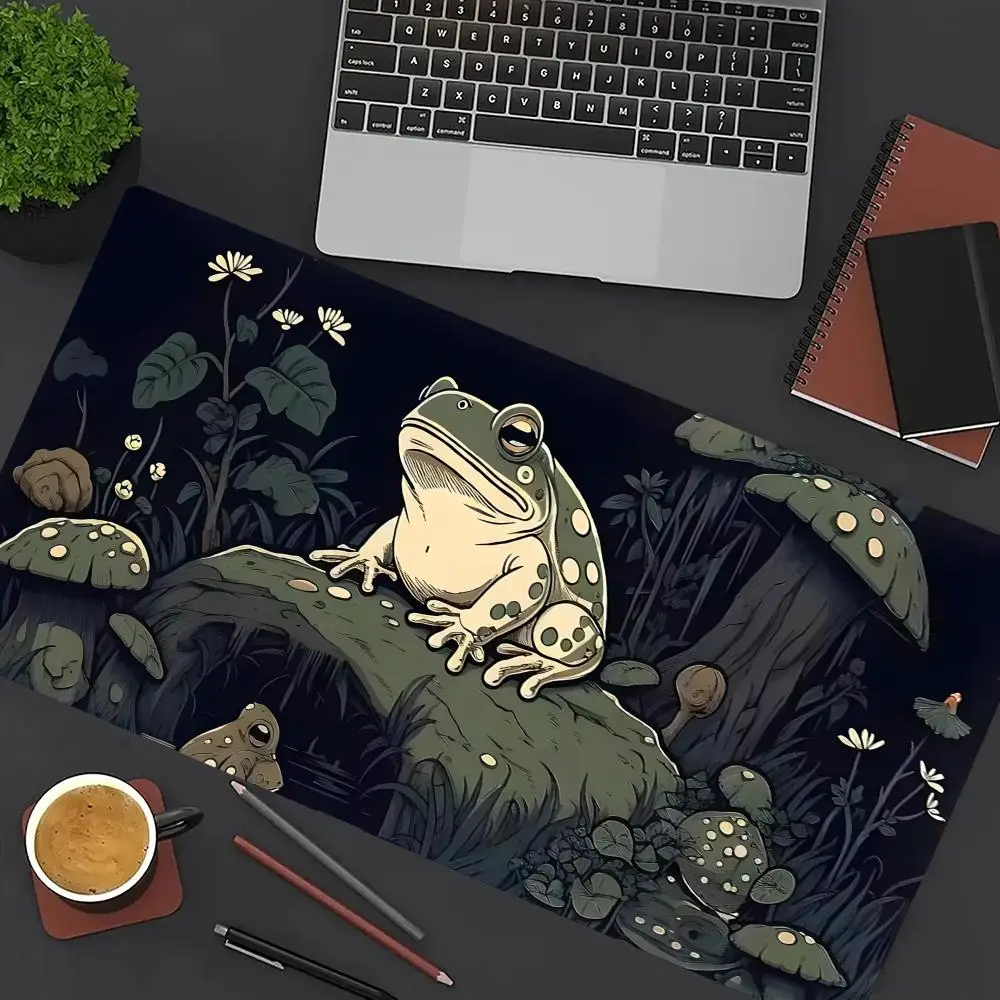 

Frog Wizard Mouse Pad Large Office Desk Mats XXL Gamer Pc Accessories Keypad Expansion Pads Rubber Anti-slip Base Long Mousepad