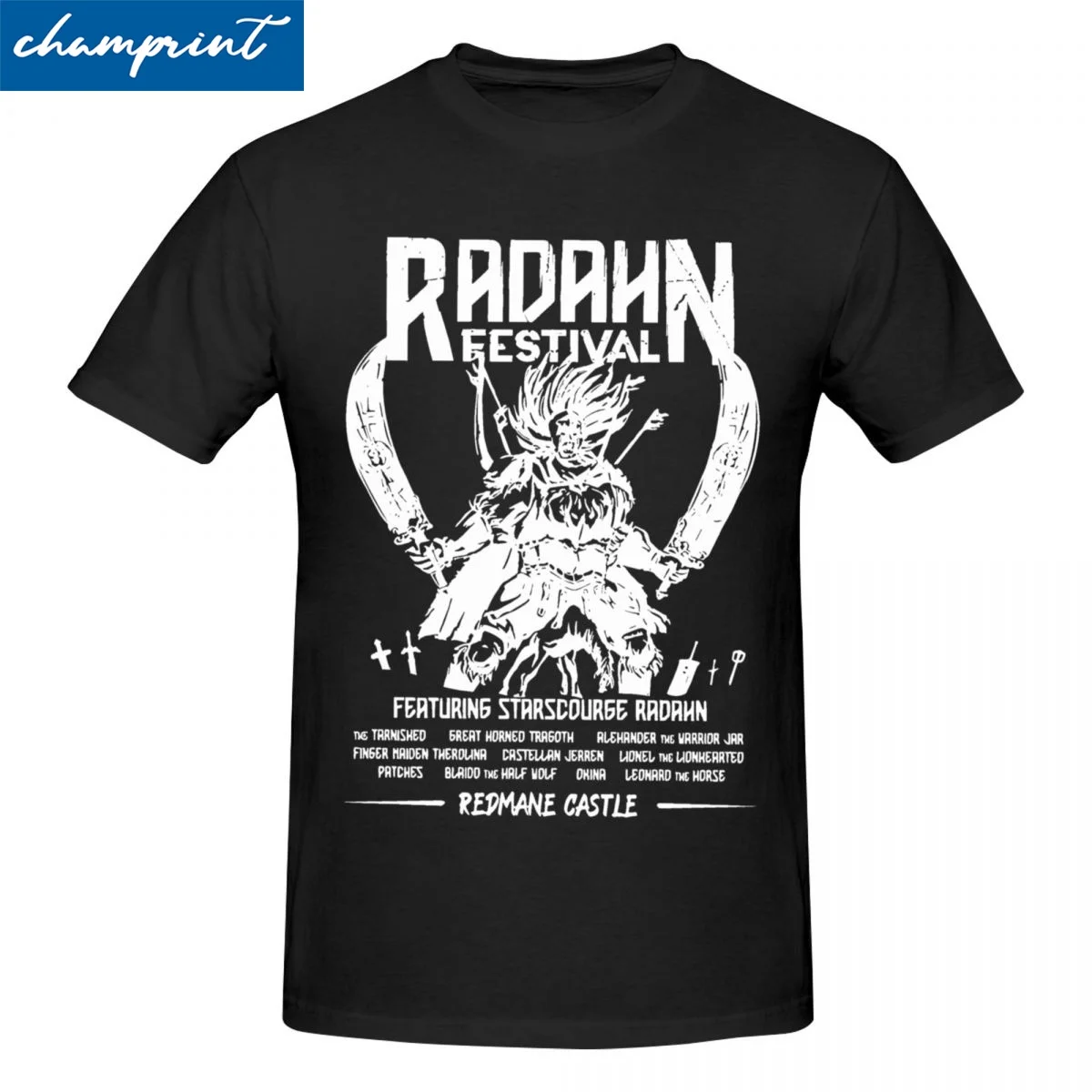 Festival Radahn T-Shirt for Men Women Eldened-Ringed Game Amazing 100% Cotton Tees Short Sleeve T Shirt Printing Clothes