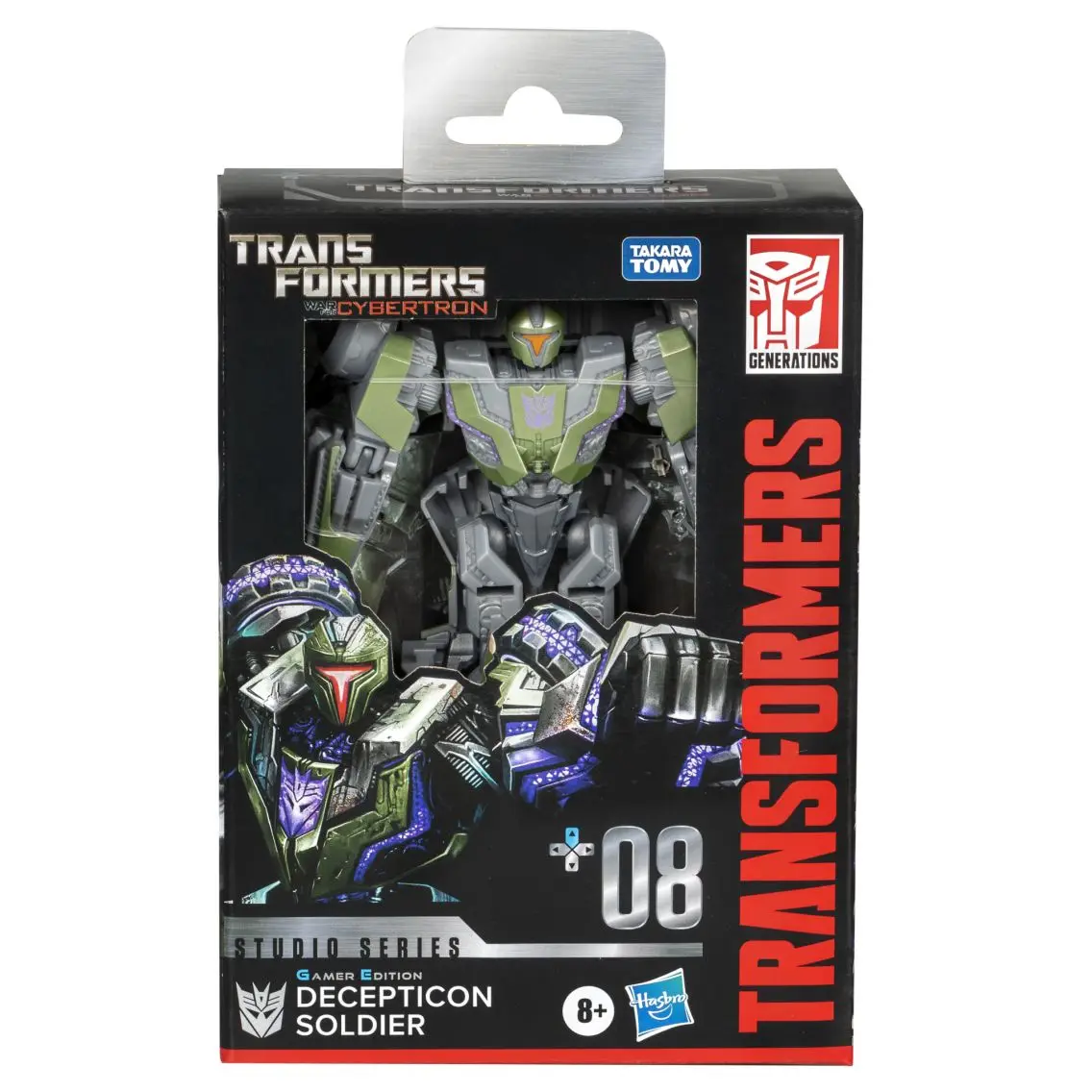 Hasbro Transformers Studio Series: Deluxe Transformers: War for Cybertron 08 Decepticon Soldier Action Figures Christmas Gift