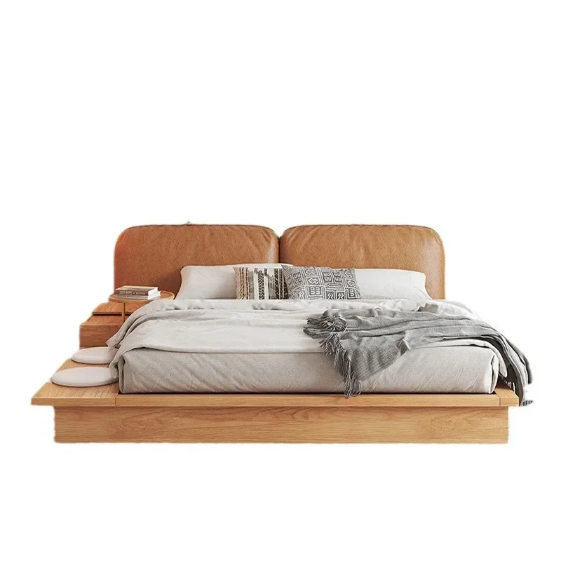 

Wabi Sansi Wind Storage Storage Bed Bedroom Double Soft Bag High Box Air Pressure Queen Bed