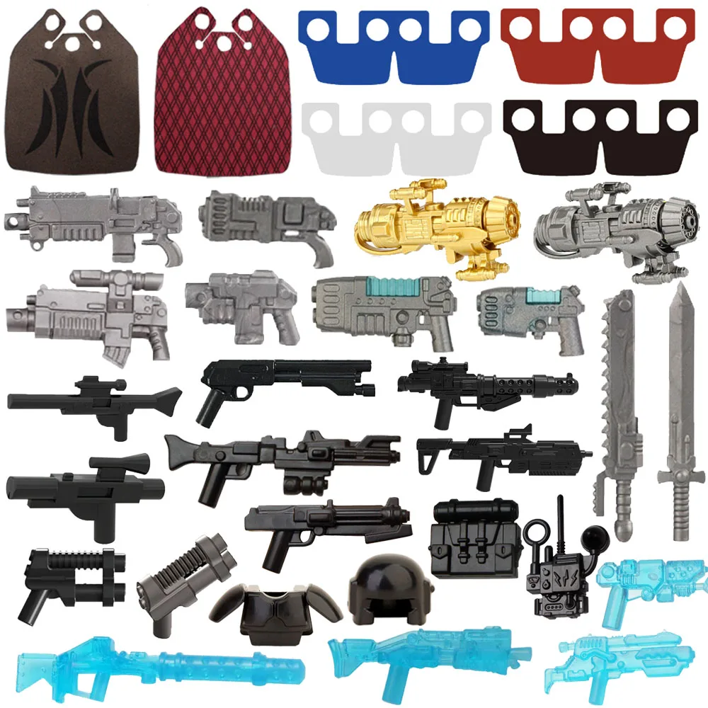 

Фигурка солдата военной войны, аксессуары, ножи, токси, меч, пистолет, шлем, рюкзак, оборудование, красочные пальто, накидка, мини-игрушка, кирпич A045