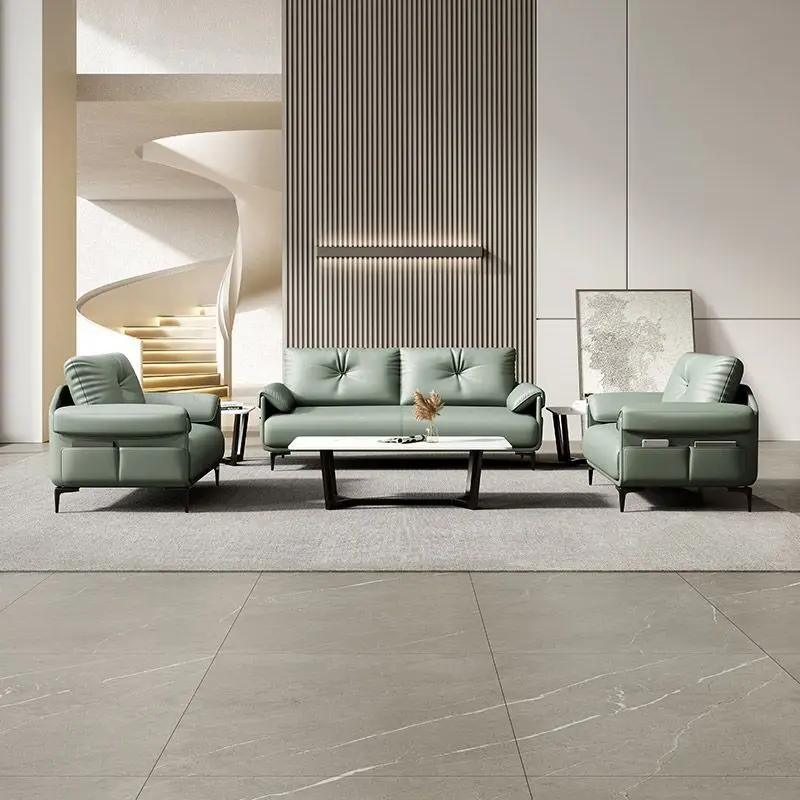 

Office sofa meeting sofa leisure area office sofa coffee table simple and modern combination
