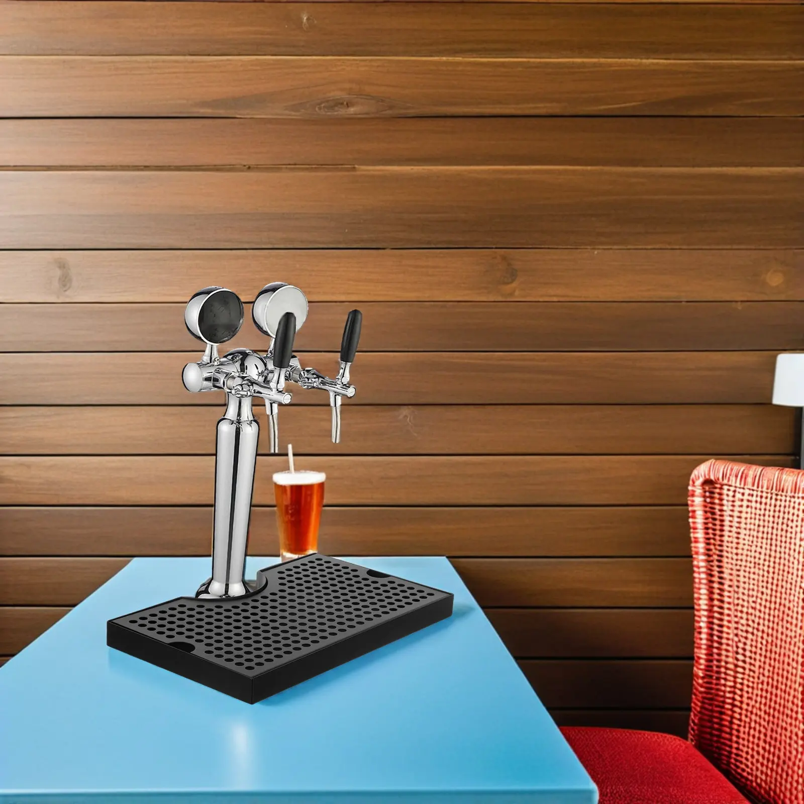 

Detachable Stainless Steel Drip Tray for Draft Beer Faucet Wall Mount Homebrew Kegging System 11.79x7.07 Inch Beverage