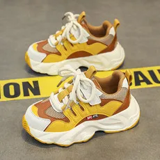 

2025 summer new casual shoes children's versatile dad shoes thick-soled shock-absorbing wear-resistant sports shoes