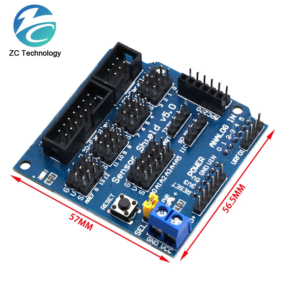 Sensore scudo V5.0 scheda di espansione per Arduino elettronica Building Blocks Robot accessori sensore scudo per UNO MEGA R3 V5