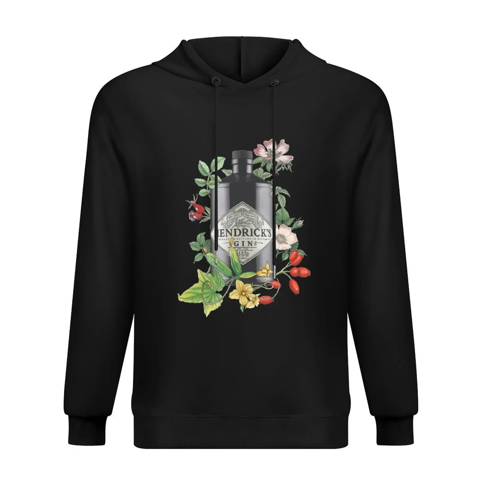 

Gin Hendricks illustration Hoodie mens clothes men's clothing male clothes mens designer clothes mens hoodie