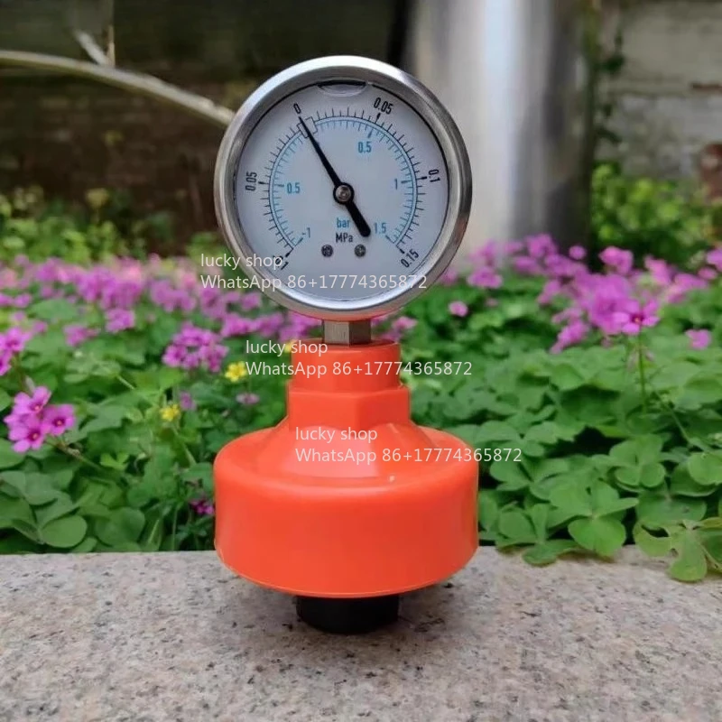 Negative Pressure Gauge Seismic Diaphragm Pressure Gauge, Seismic Vacuum Pressure Gauge with Diaphragm Head