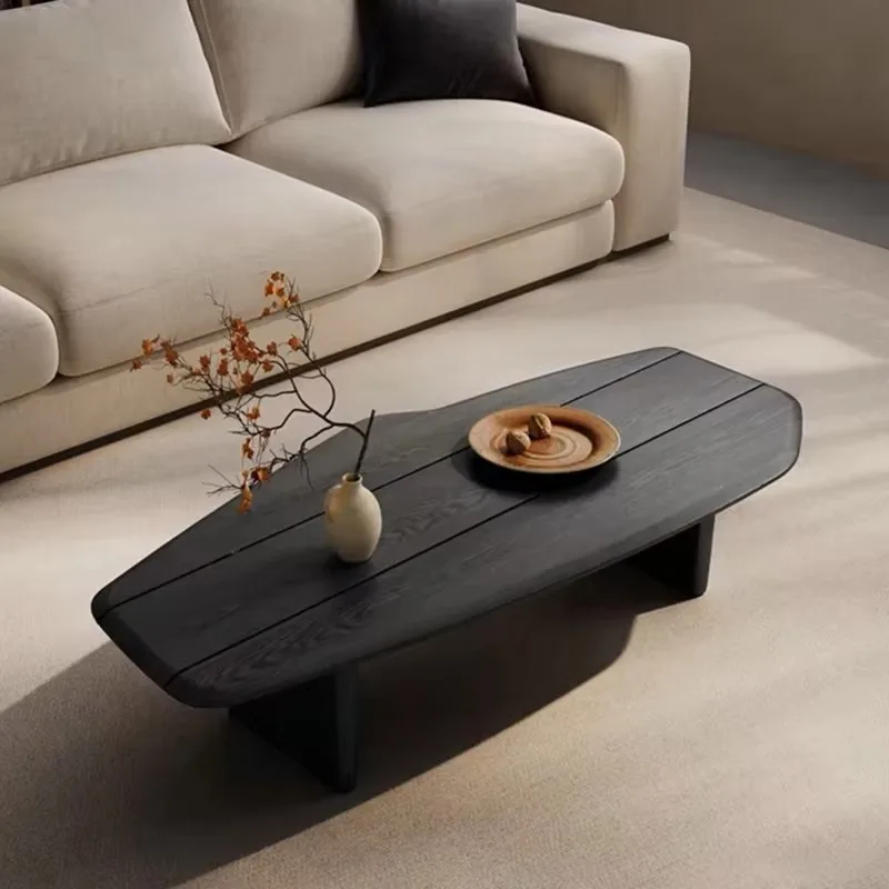 

Simple Wood Coffee Table Luxury Design Nordic Italian Black Modern Tables Living Room Natural Table Basse De Salon Furniture