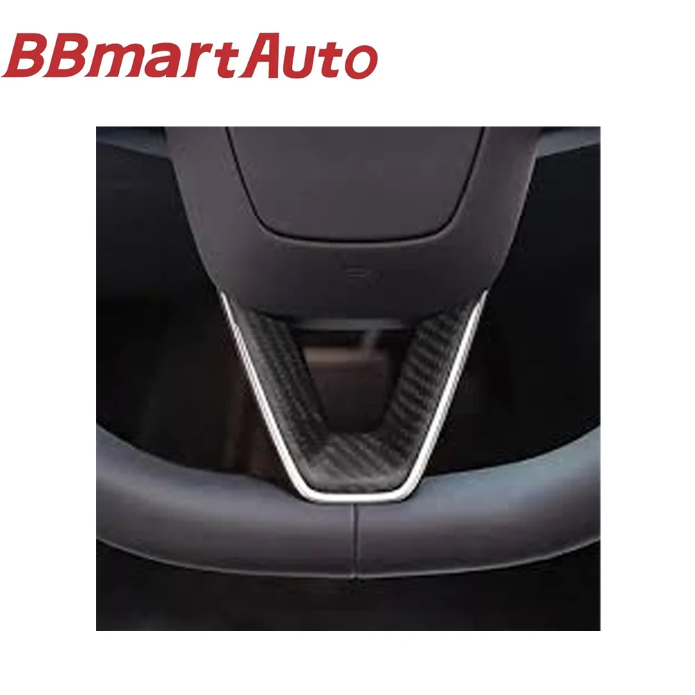 BBmartAuto Parts for Tesla Steering Wheel Protector (Dry Carbon) Car handlebars non-slip breathable Genuine Car Accessories