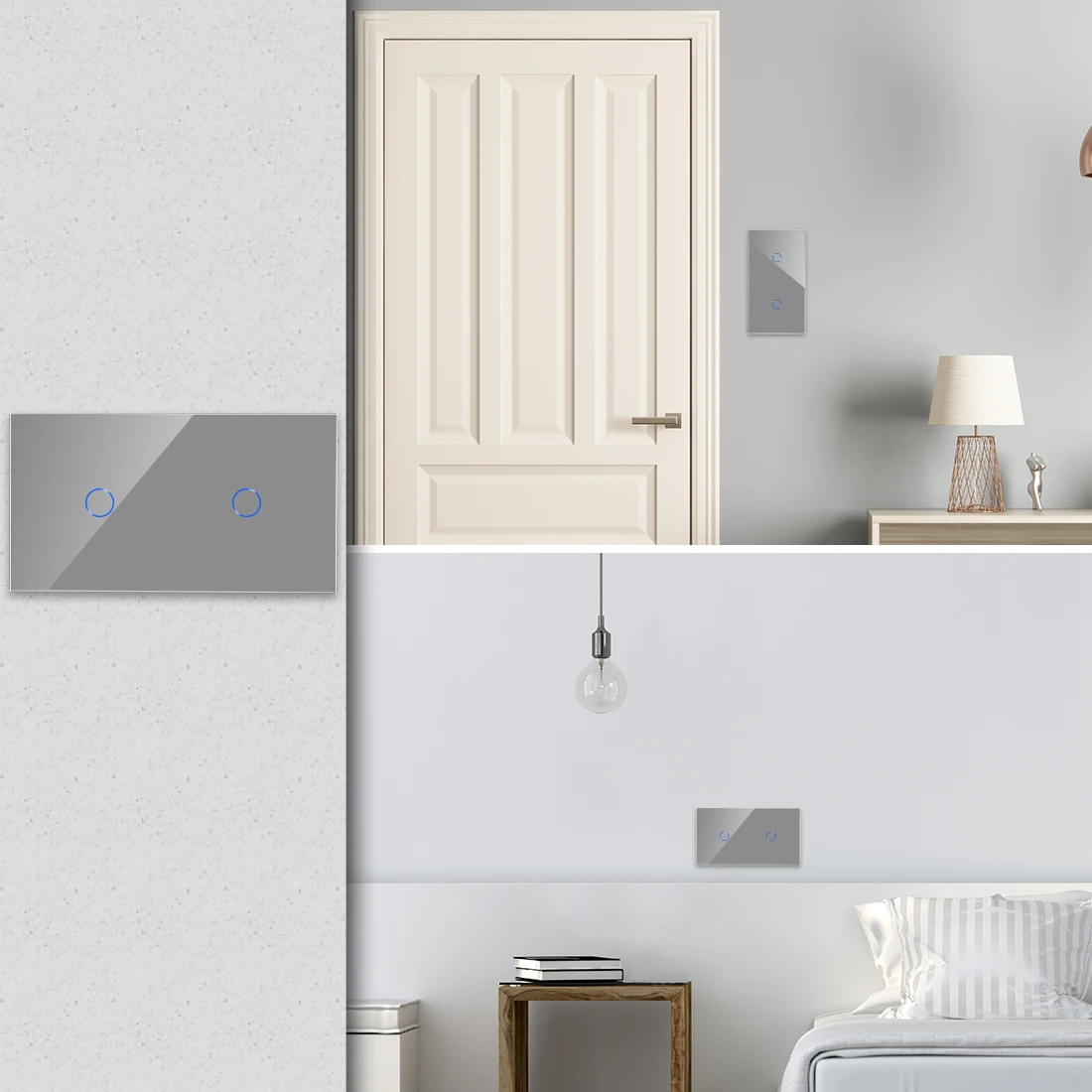 Imagem -04 - Bingoelec Tuya Zigbee 6gang Toque Inteligente Interruptor de Luz Neutro Necessário Interruptores Smartlife Alexa Google Home Voice