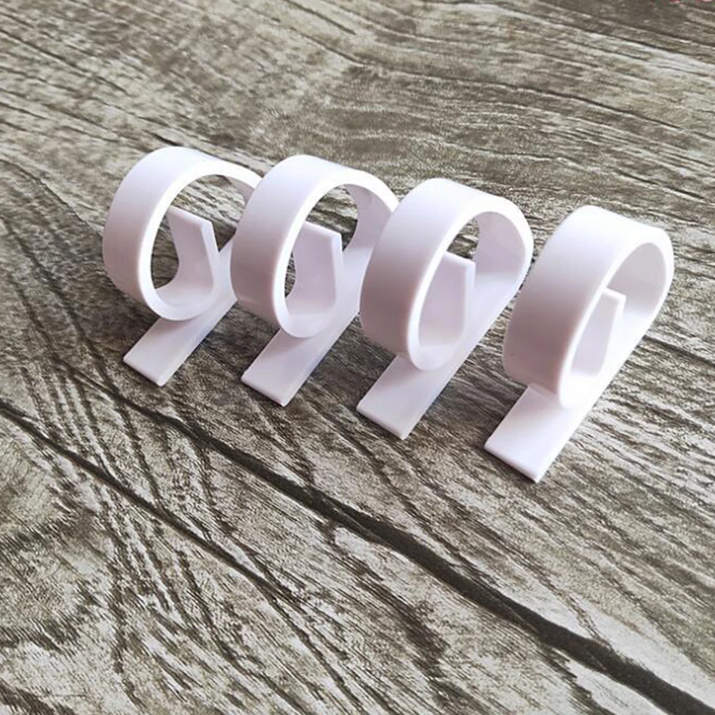 

24 Pcs Tablecloth Clip Rectangular Clear Clips Holder Holders Clamps Skirt Cover