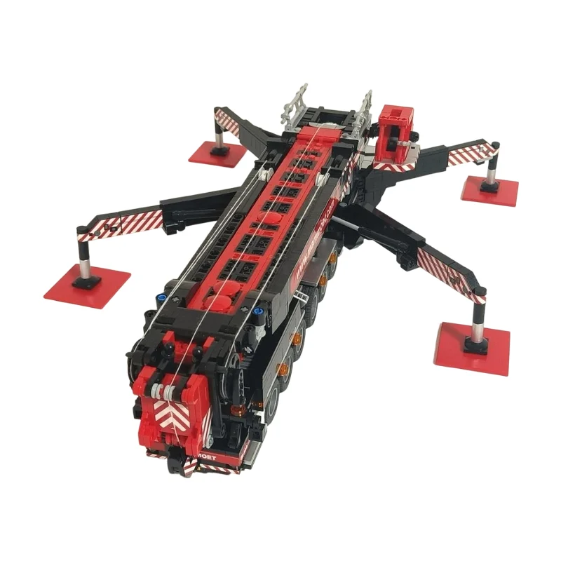 

Mammoet LTM 1750-9.1 MOC Building Bricks Model DIY Assembly Heavy-Duty 9-Axle All-Terrain Crane Kit For Collection