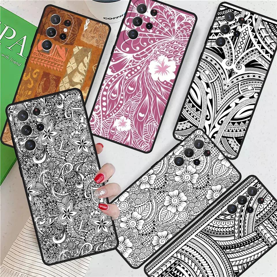 Hawaiian Ornament For Samsung Galaxy S24 Ultra S21 S22 S8 S9 S10E Note 10 20 Plus FE S23 Phone case Cover Coque