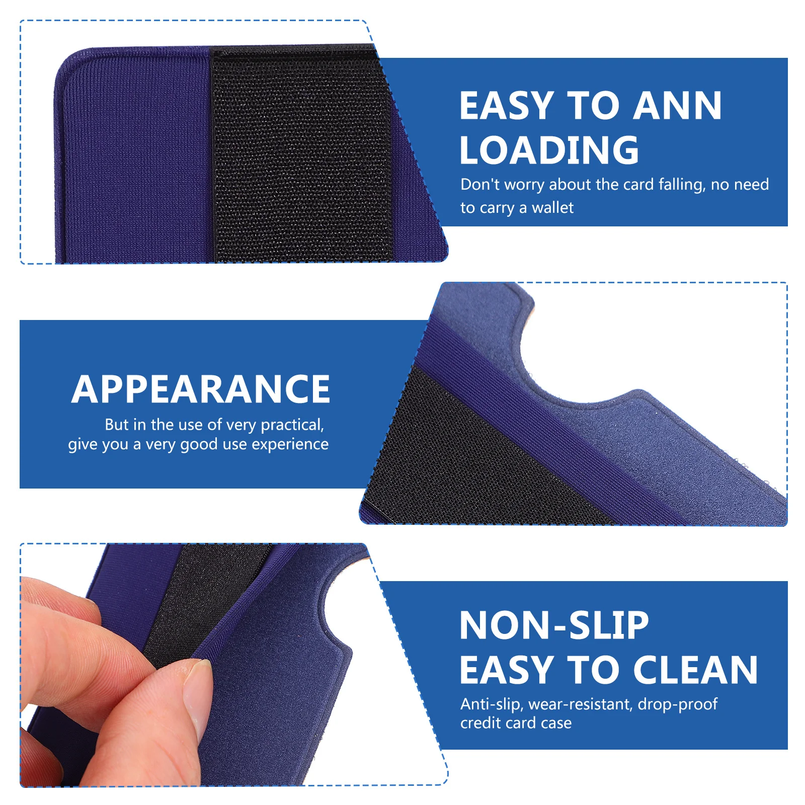 

1pc Back Pocket Cell Wallet Cell Wallet Adhesive For Storage Phone Holder Pouches Phone Holder Accessory