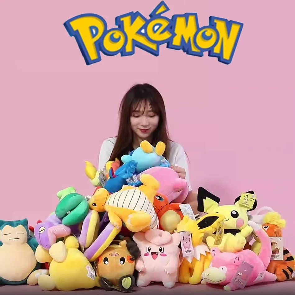 10個入り-ポケモン公式ぬいぐるみ-ヒトカゲ、ゼニガメ、ピカチュウぬいぐるみ、フシギダネぬいぐるみ、ポケモン人形-誕生日プレゼント