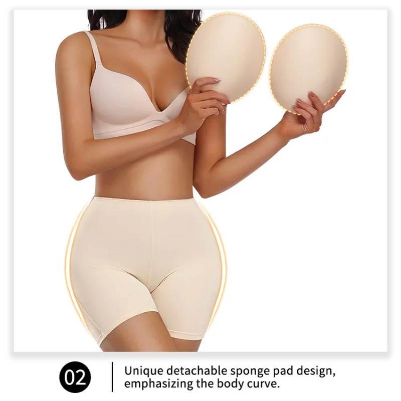 Lace Low Waist Butt Lifter Shaper Shorts Women Hip Enhancement Padded Buttocks Shapewear Underwear view 5