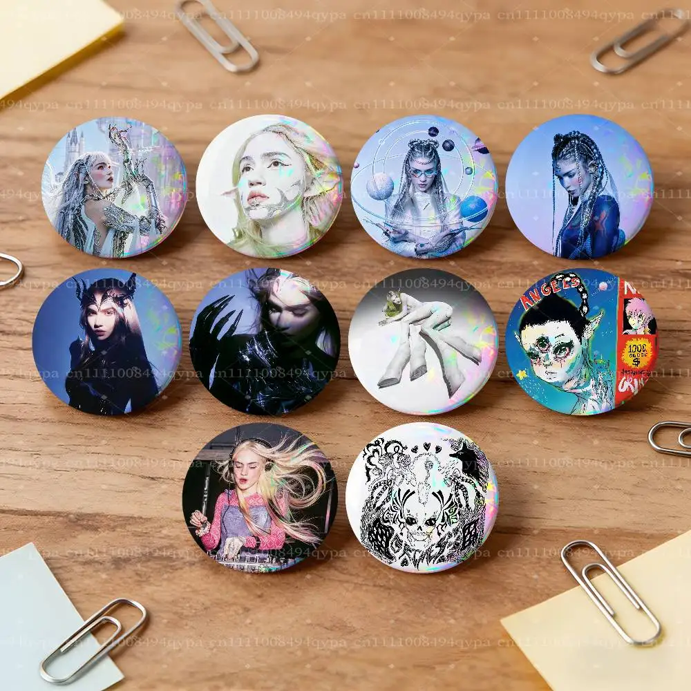 G-Grims Miss Anthropocene Pins for Backpacks Funny Pins Acrylic Y2K Aesthetic Pin Cute Bag Lapel Brooch Clip Badges Accessories