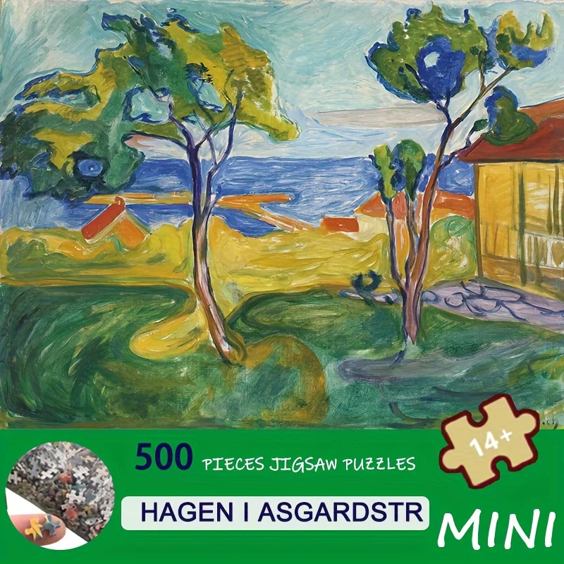 

Пазл Edvard Munch "Hagen i Asgardstrand" из 500 деталей, премиум-класса, мини-формат, 15x10 дюймов, бумажный, для взрослых, подарок для коллекционеров искусства