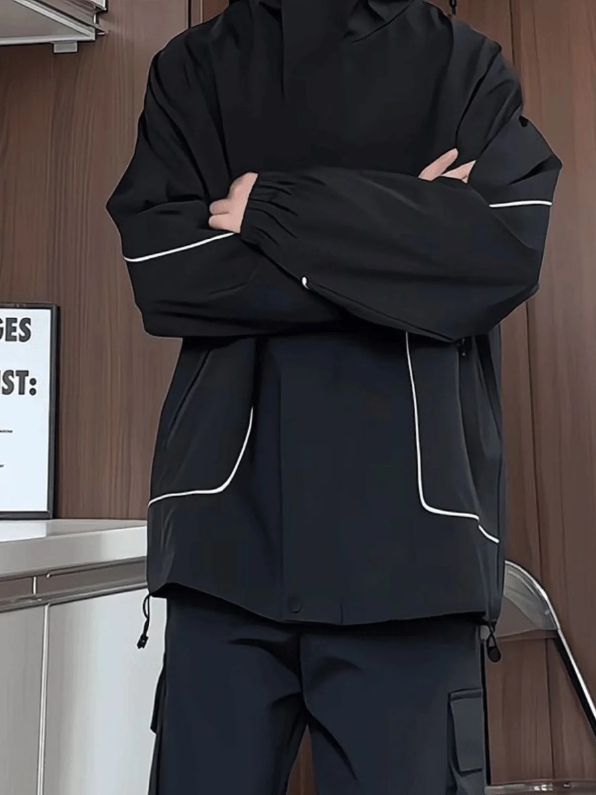 

American Sle Men's ort Flight Jaet Autumn Outdoor Climbing Waterproof Windproof Sportswear Polyester Nylon Cosite Fiber