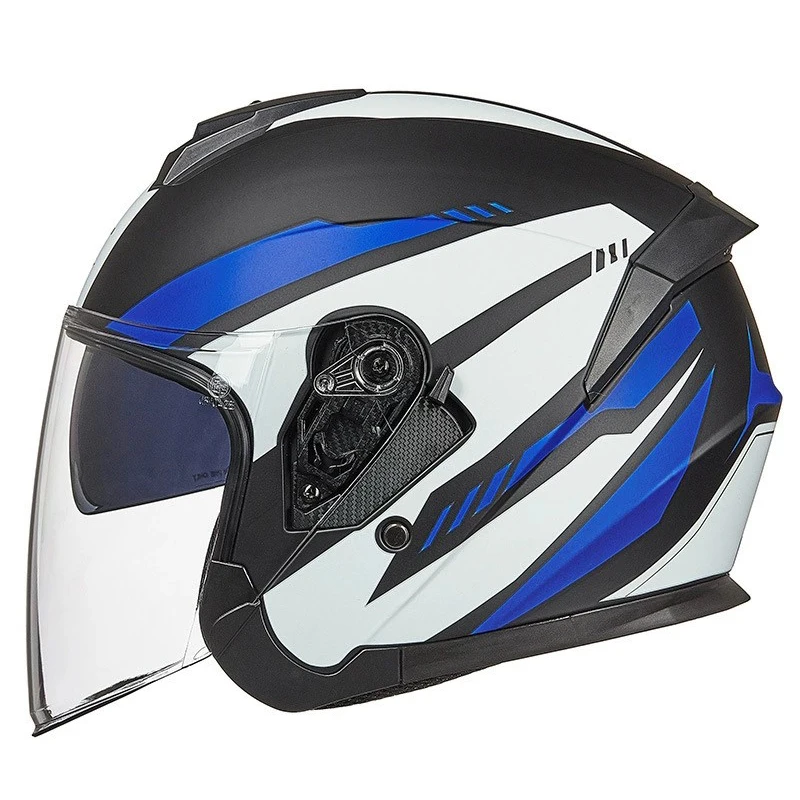 

Double Lens Motorcycle Helmet DOT Certified Electric Jet Helmet Open Half Face Manufacturer Direct Sales Wholesale casco moto