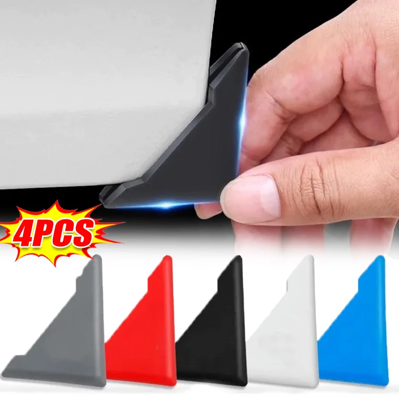 2/4pcs Car Door Corner Protective Cover Silicone Protector Door Corner Anti-collision Guard Covers Car Accessories