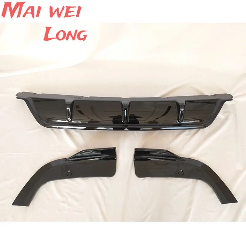 Rear Bumper Diffuser Lip For BMW G05 X5 M Sport 2019-2020 Glossy Black Car Lower Body Kit Exhaust Guard Splitter Spoiler Plate