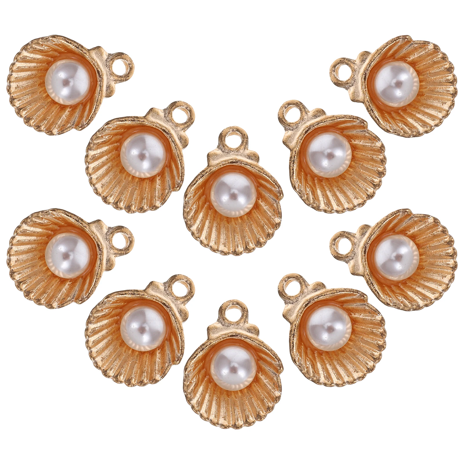 

30pcs Shell Pendant Alloy Charms for Jewelry Making Bracelet Anklet DIY Crafts Resin Projects Vintage Ocean Theme Zinc Alloy