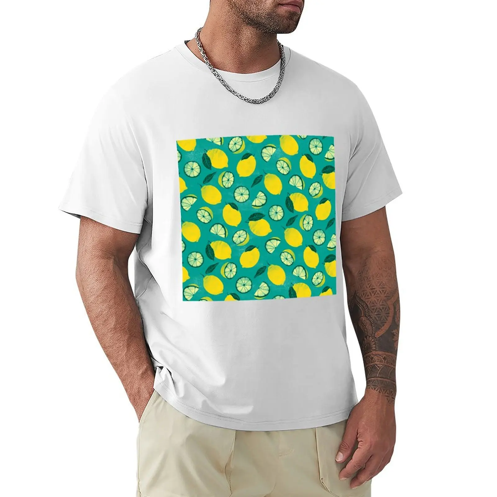 Lillac Summer Lemons T-Shirt plus size tops customs design your own oversizeds mens vintage t shirts