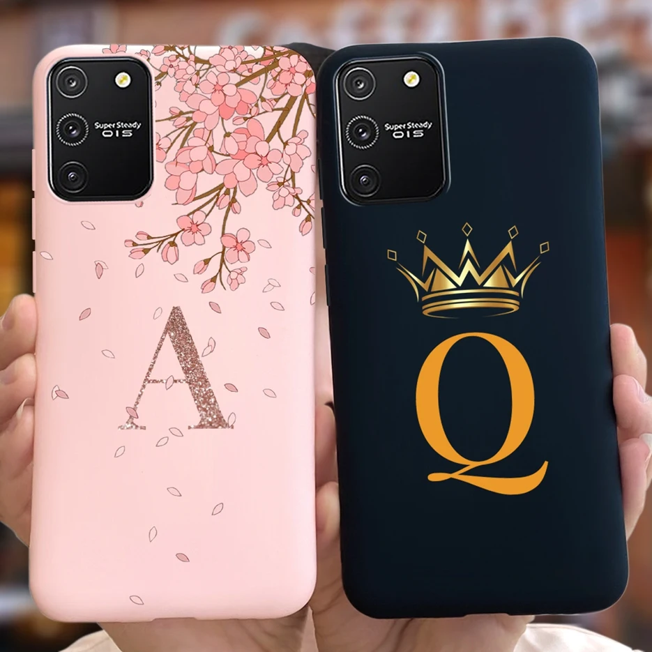 For Samsung Galaxy S10 Lite Case SM-G770F 6.7\'\' Cute Crown Letters Cover Soft TPU Phone Case For Samsung S10 Lite S10Lite Bumper