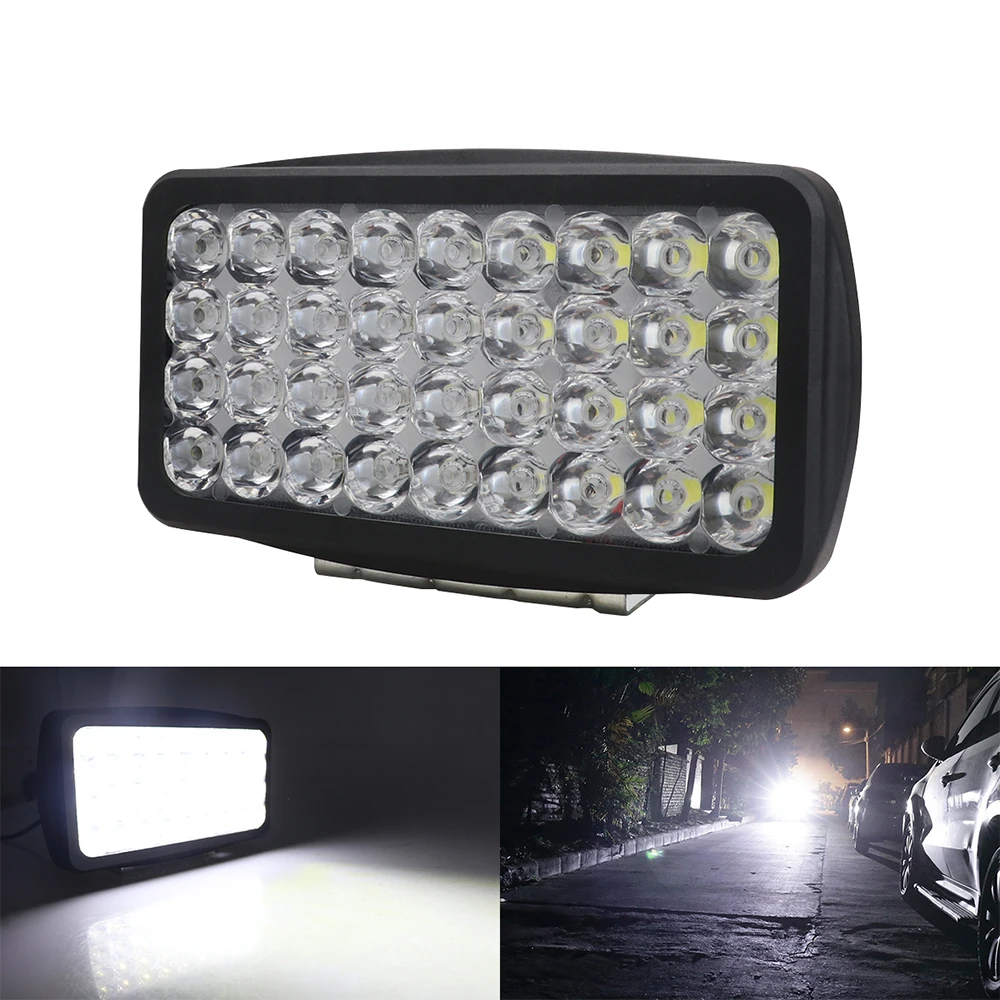 36LED motorcycle headlights With bracket Scooter Headlight Car roof headlights LED Work lights Signal lights Fog light universal