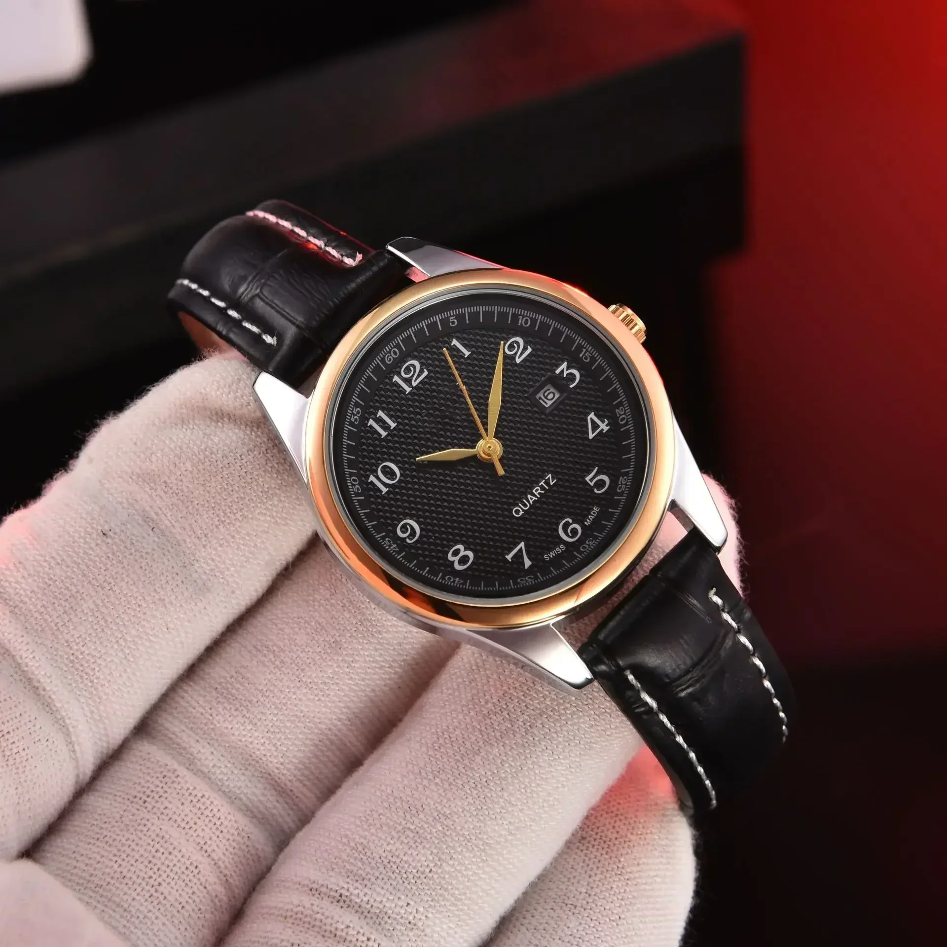 2025 New Men's Watches Military Pilot's Quartz Watch Men Simple Luminous Waterproof Wristwatch Business Leather Clock