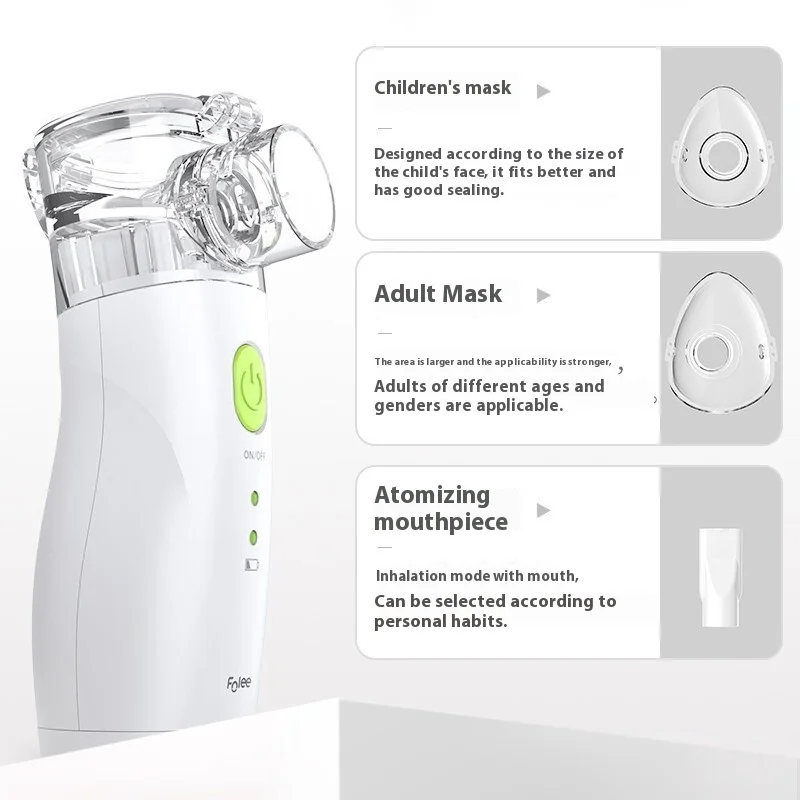 Portable Handheld Nebulizer for Home Medical Care Electric Atomizer Direct for Children Babies Elderly