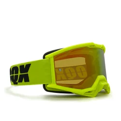 IOQX-gafas doradas para Motocross, lentes para casco de motocicleta, MX, ATV, carreras todoterreno