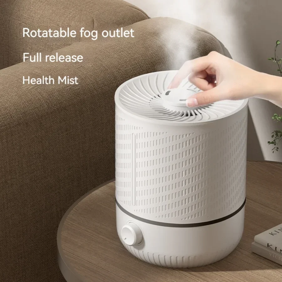 Humidificador de aire silencioso de 31 dB para el hogar, humidificador de alta frecuencia de 5 litros, humidificador de aire para dormitorio con pulverizador grande de gran capacidad