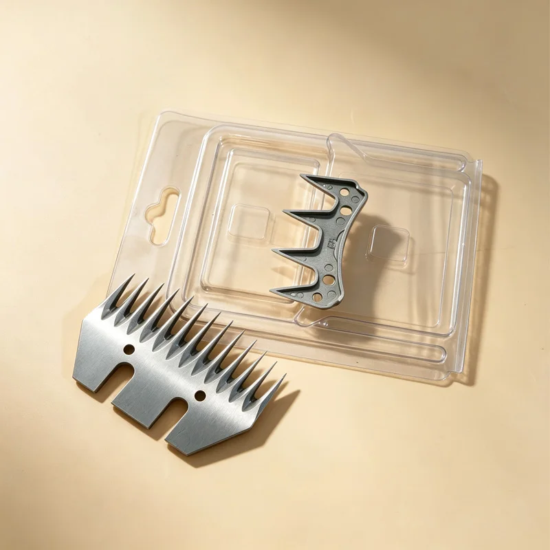 13 Straight Tooth Shearing Replacement Blades Compatible with Oster Lister Heiniger Sheep Wool Clipper, Detachable Goat & Lamb L