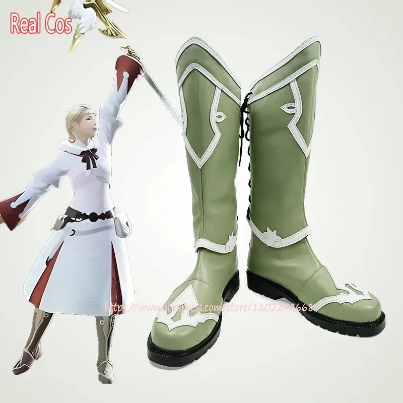 

RealCos White Mage Shoes Final Fantasy XIV FF14 Shoes Women Girl Halloween Boots Custom made