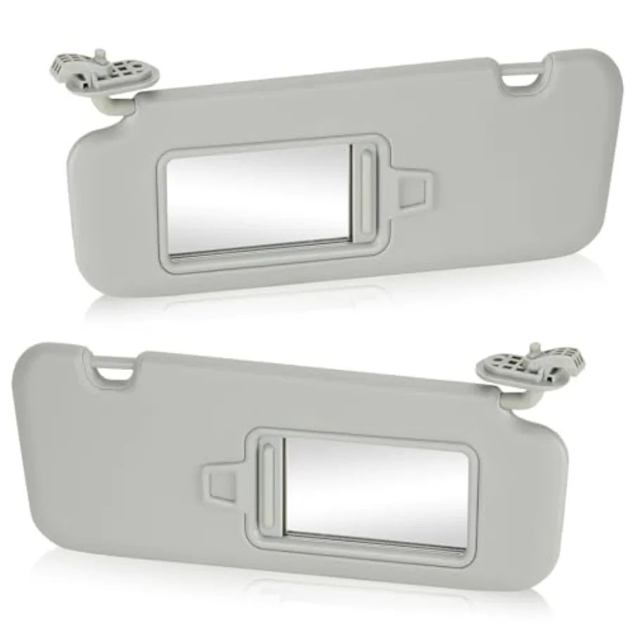 

2Pcs Sun Visor Without Light Fit for Hyundai Elantra 2017 2018 2019 2020 Replaces for 85210F2100TTX 85210-F0100TTX Gray