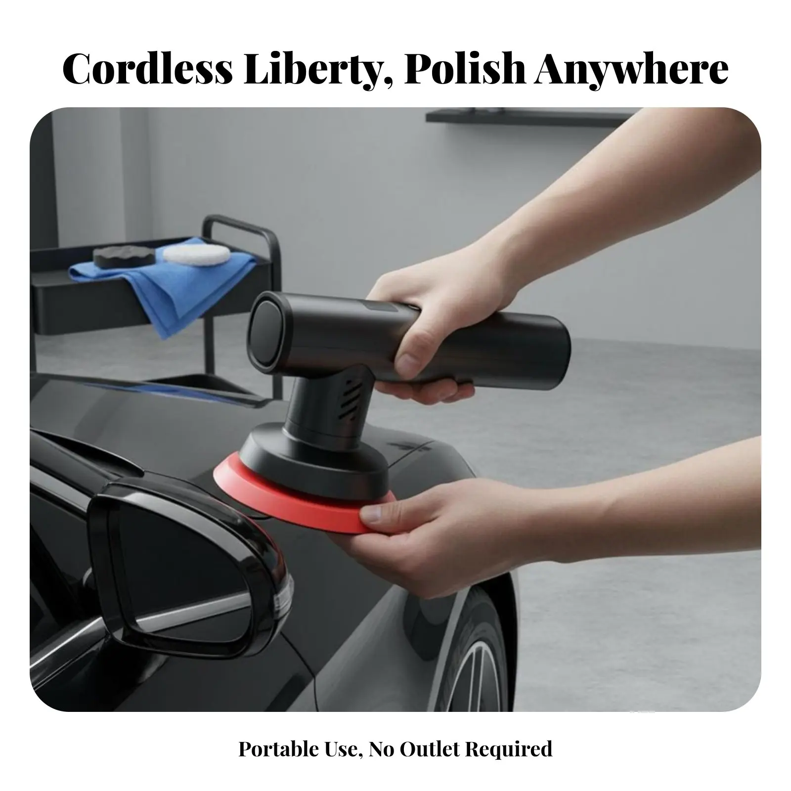 

Беспроводная орбитальная полировальная машинка для автомобиля, легкая, для DIY-проектов и удаления царапин