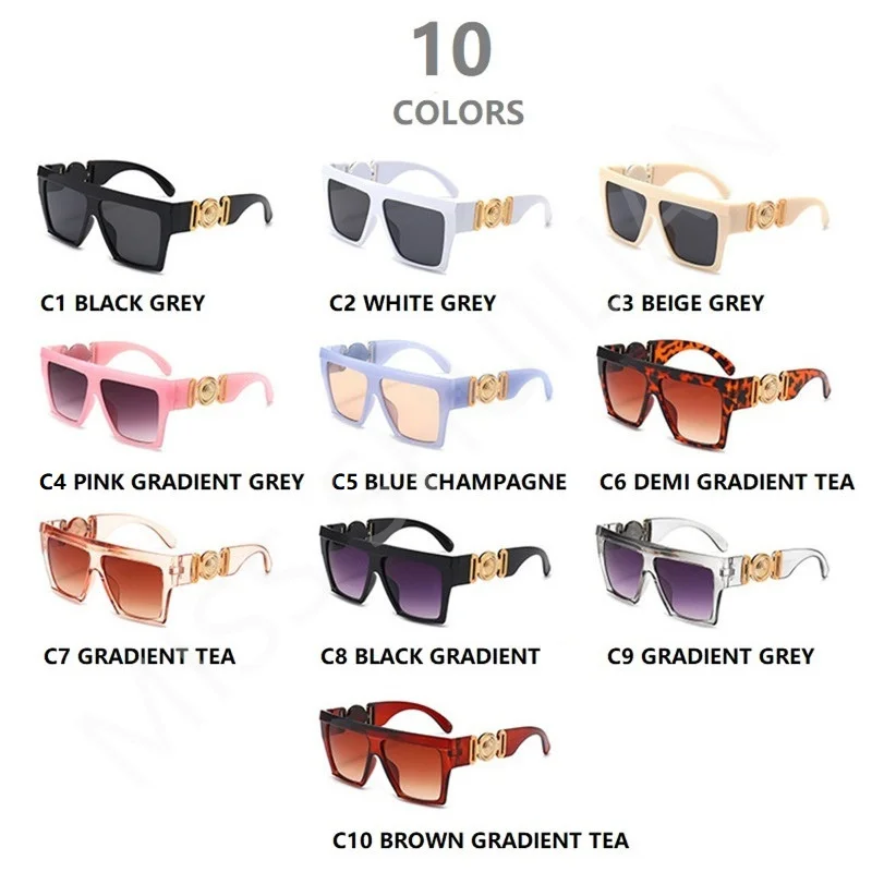 2024 Classic Luxury Women Sunglasses Large Frame Lady Sun Glasses Vintage Plastic Shopping Oculos De Sol Feminino Shades Eyewear image 3
